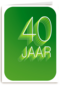 verjaardagskaart 40 jaar groen
