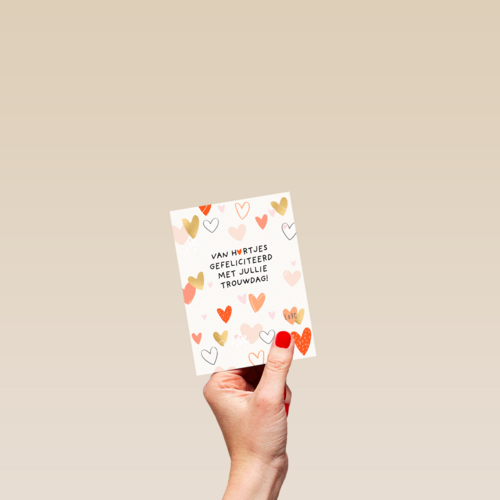 Van hartjes gefeliciteerd met jullie trouwdag