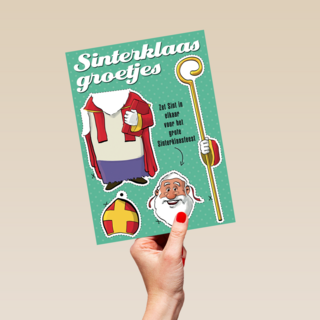 sinterklaaskaart Sinterklaas Groetjes