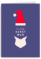 Fijne kerst man kaart