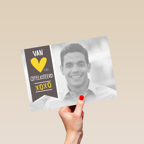 gefeliciteerd met xoxo