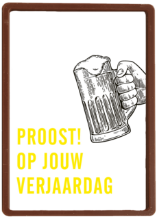 Verjaardagskaart man hip Proost op jouw verjaardag