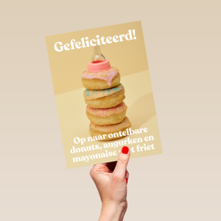 zwangerschap felicitatie andc op naar ontelbare donuts