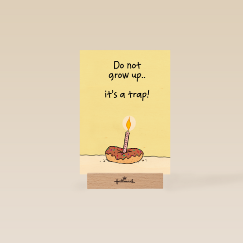 Verjaardagskaart man vrouw grappig Do not grow up