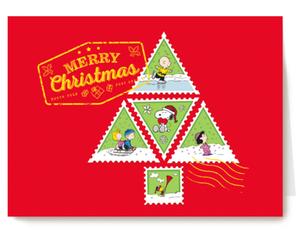 merry christmas from snoopy and friends