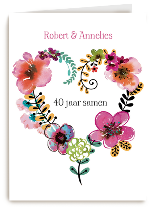 een bloemen hart
