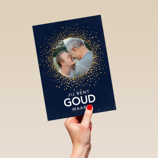 vaderdag fotokaart jij bent goud waard