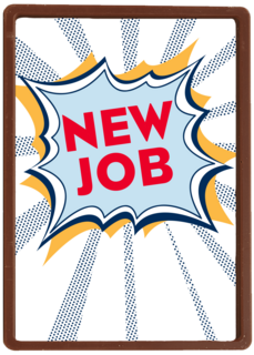 nieuwe baan kaart new job