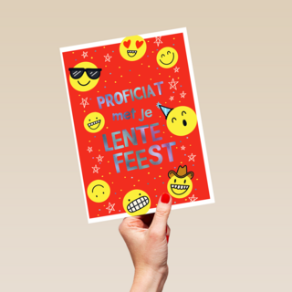 Lentefeest proficiat smileys
