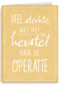 Herstel maar snel