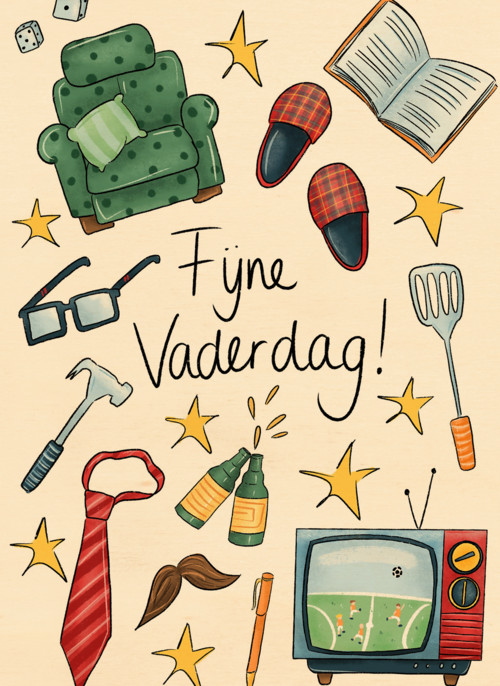 Houten Kaart Vaderdag | Hallmark | Houten Kaart Hallmark | Vaderdag | Vaderdagkaart Fijne Vaderdag Matia Studio