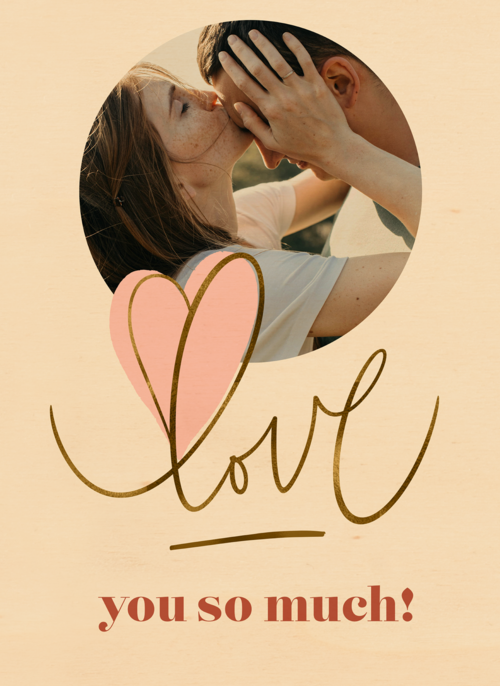 Love you so much fotokaart