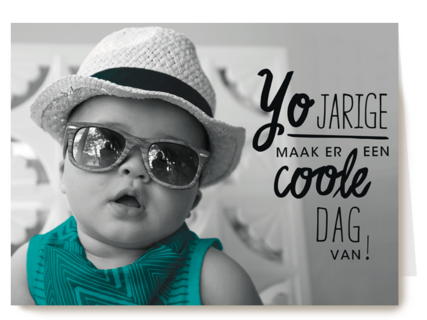 baby brabbel yo jarige maak er een coole dag van