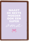 moederdag kaart hip ook een super oma