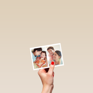 dubbele fotokaart liggend twee staande foto