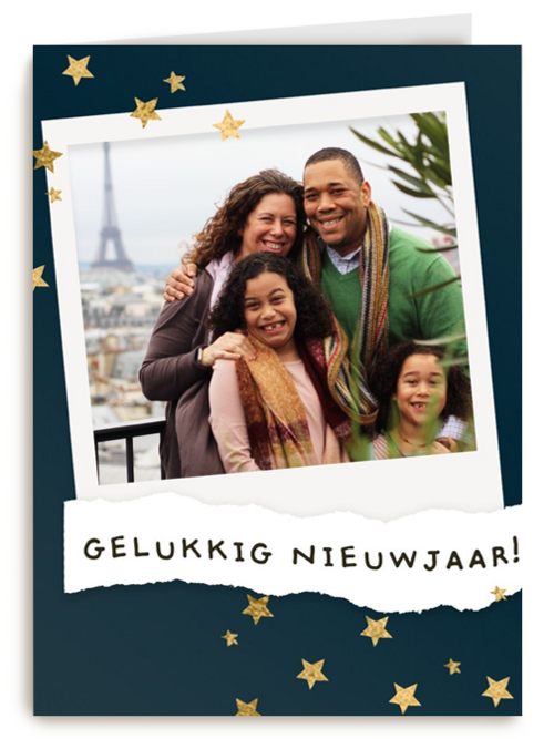 Kaart Hallmark | Nieuwjaar | Nieuwjaar Fotokaart Polaroid