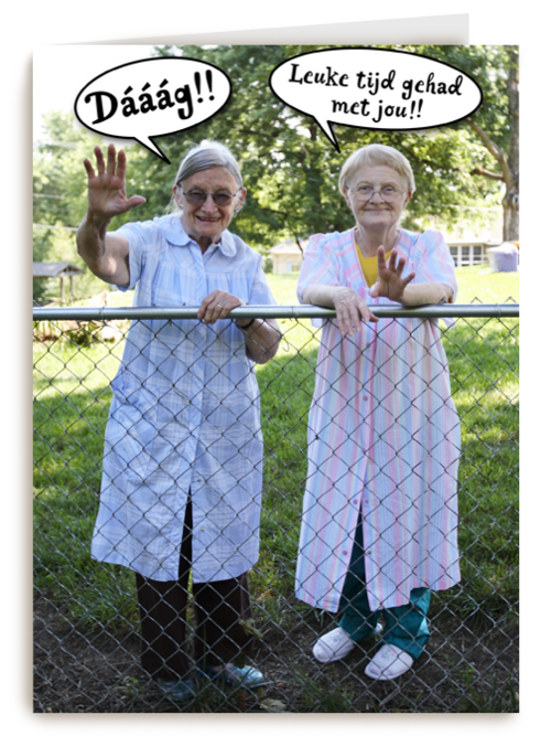 twee dames op leeftijd daaag leuke tijd gehad met jou