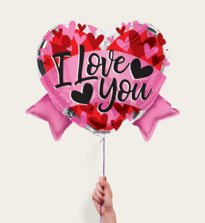 Ballon I Love You Hart