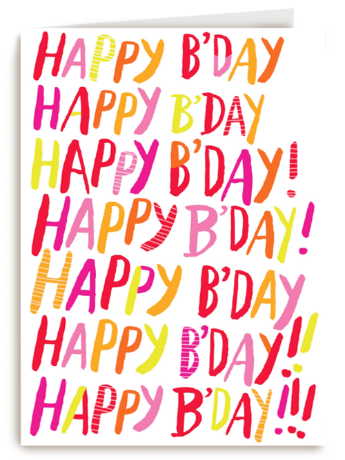 colourfull happy bday