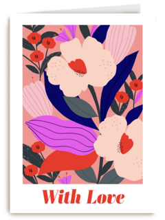 Valentijnskaart with love
