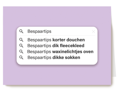 Nieuwe woning kaart met bespaartips
