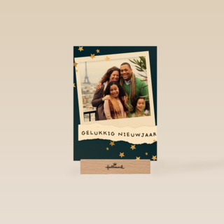 nieuwjaar fotokaart polaroid