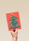 Kerstkaart hip Merry Christmas with love