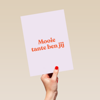 zomaar kaart andc mooie tante ben jij