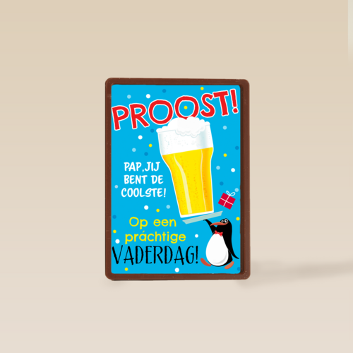vaderdag kaart pinguin proost