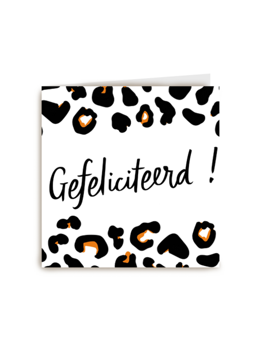 Verjaardagskaart Hallmark | Gefeliciteerd Kaart Vrouw Panter Patroon