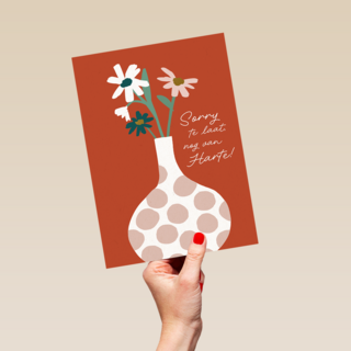 Te laat nog van harte vaas