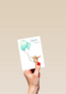 Geboorte Kaart Giraffe Blauw