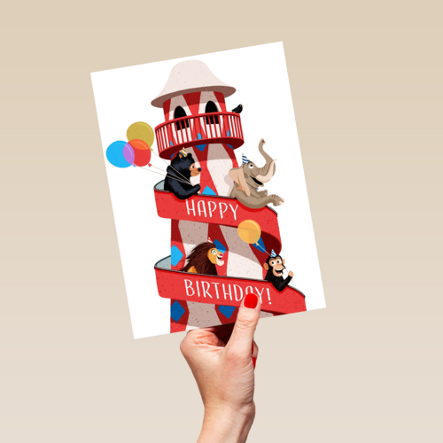 verjaardagskaart jongen meisje tiener happy birthday folio