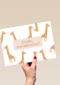 Geboorte felicitatie kleinkind Giraffe design