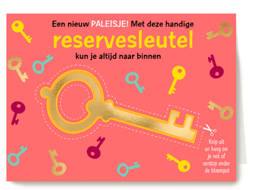 verhuisd kaart reservesleutel