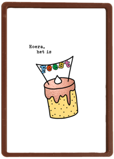 Verjaardagskaart Hoera Het Is Feest Taart