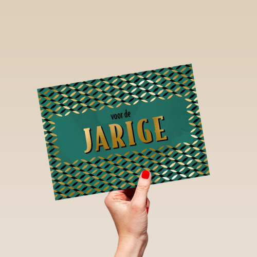 verjaardag kaart voor de jarige