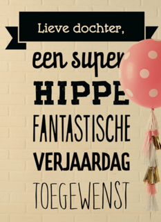 super hippe fantastische verjaardag