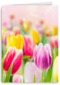 lente kaart tulpen voorjaar