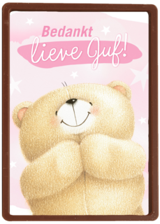 Bedanktkaart juf Bedankt lieve juf Forever Friends beer