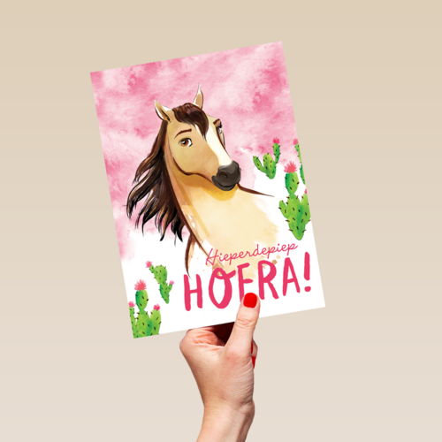 verjaardag kaart spirit hieperdepiep hoera