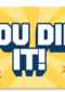 Complimentkaart you did it