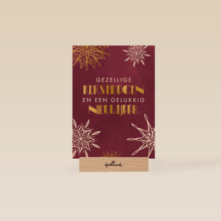 Stijlvolle kerstkaart kerststerren