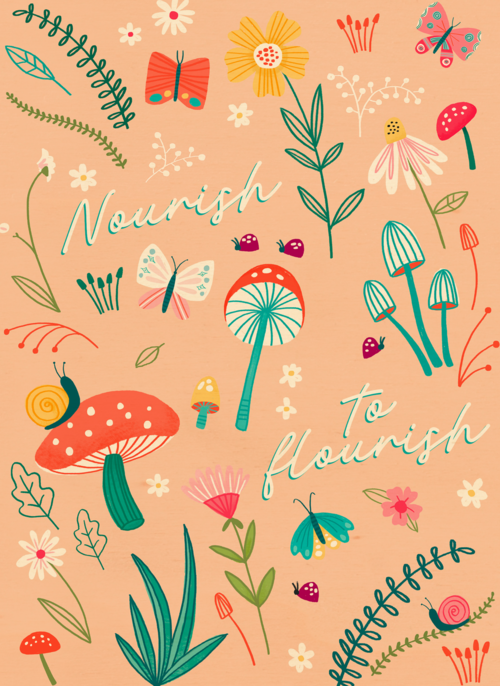 Houten Kaart Mentale Gezondheid | Houten Kaart Hallmark | Mentale Gezondheid | Nourish To Flourish