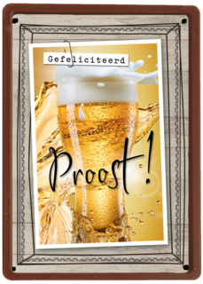 glas bier in lijst