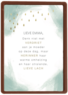 herinner je moeders warme omhelzing kaart
