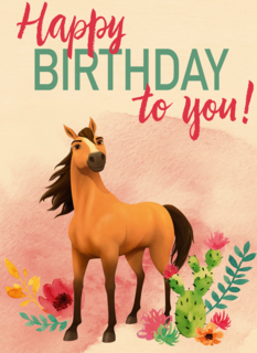 verjaardag kaart spirit happy birthday to you