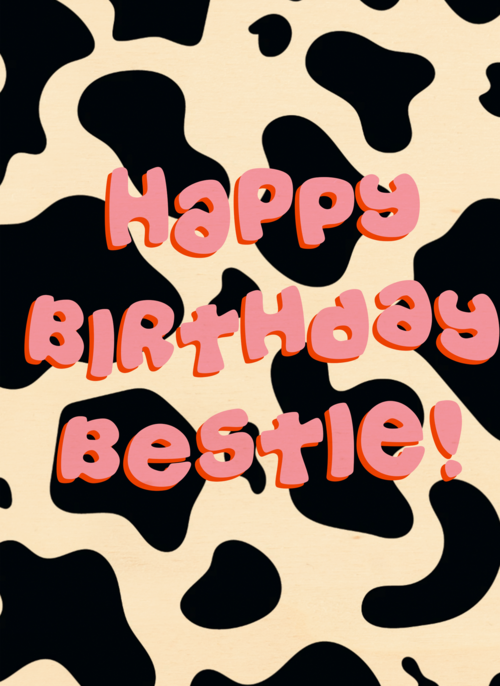 Houten Kaart Verjaardagskaarten | Verjaardag Kaart Hip Happy Birthday Bestie