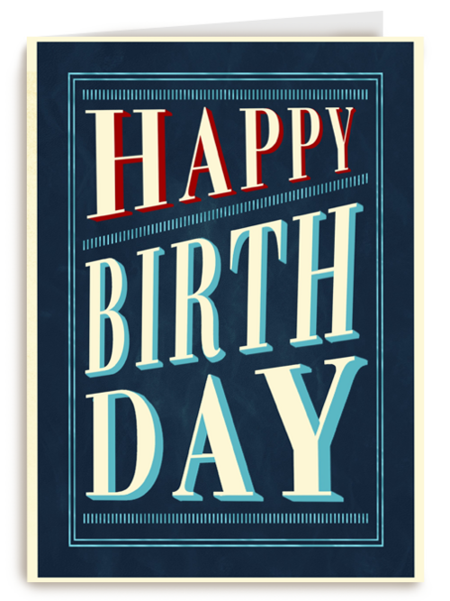 Verjaardagskaart Hallmark | Happy Classic Birthday