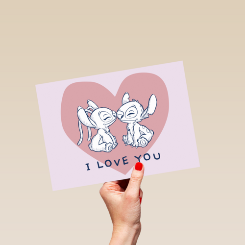 Lilo and Stitch liefde kaart